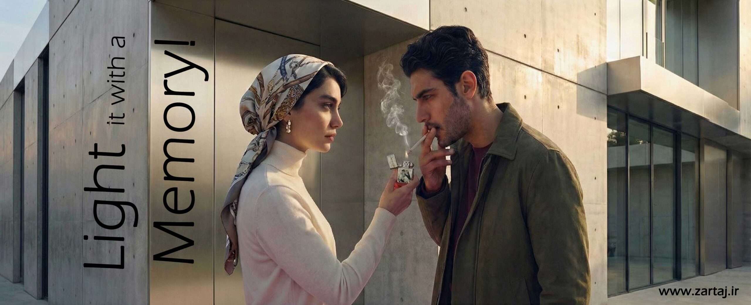 فندک با حک چهره و متن زرتاج