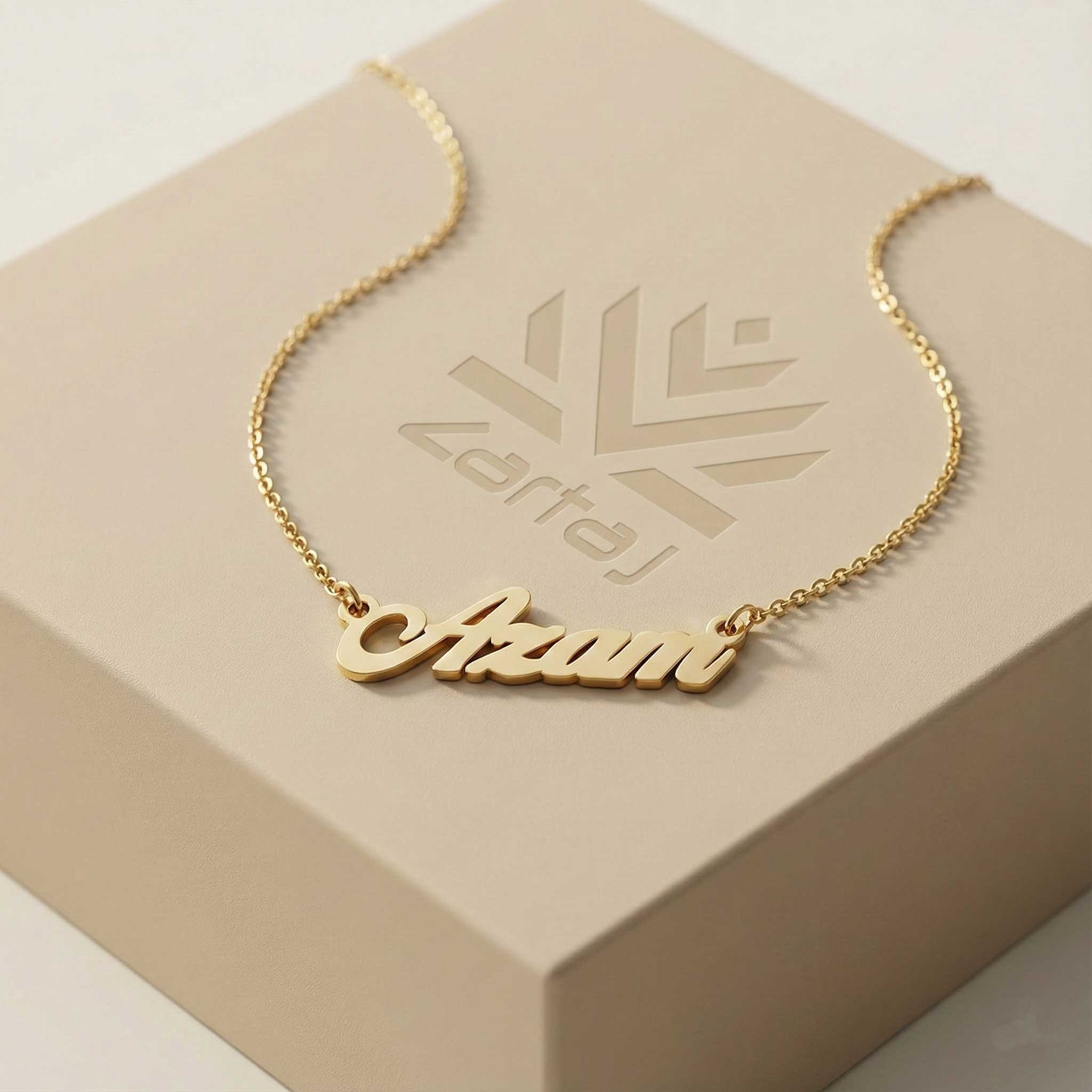 گردنبند اسم پلاک اعظم Azam